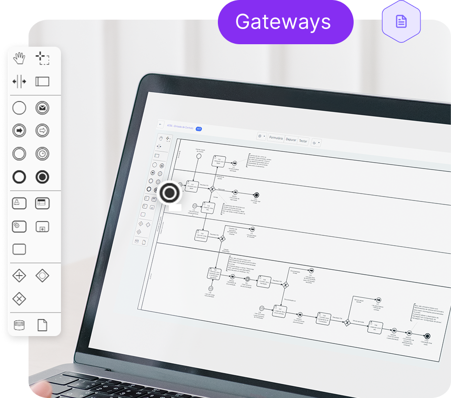 Ilustração gateways no Zeev